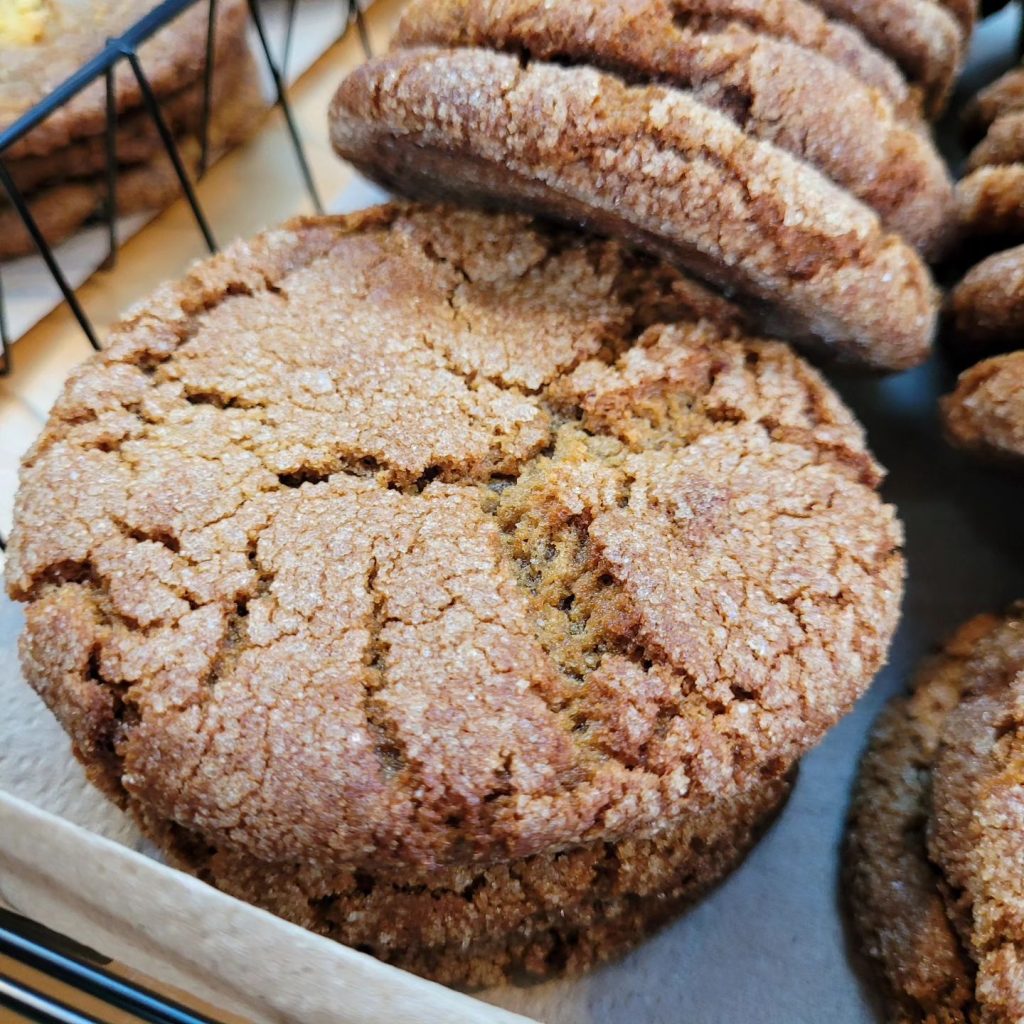 Sourdough Ginger Molasses Cookies